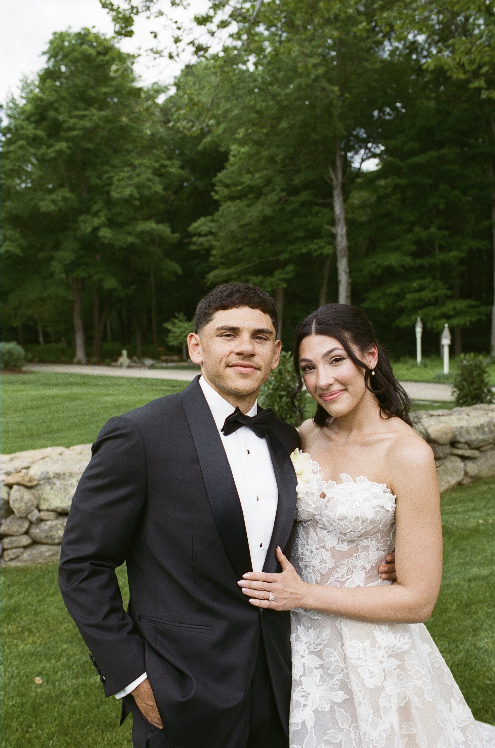 Kayla and Avery, a portrait on the lawn