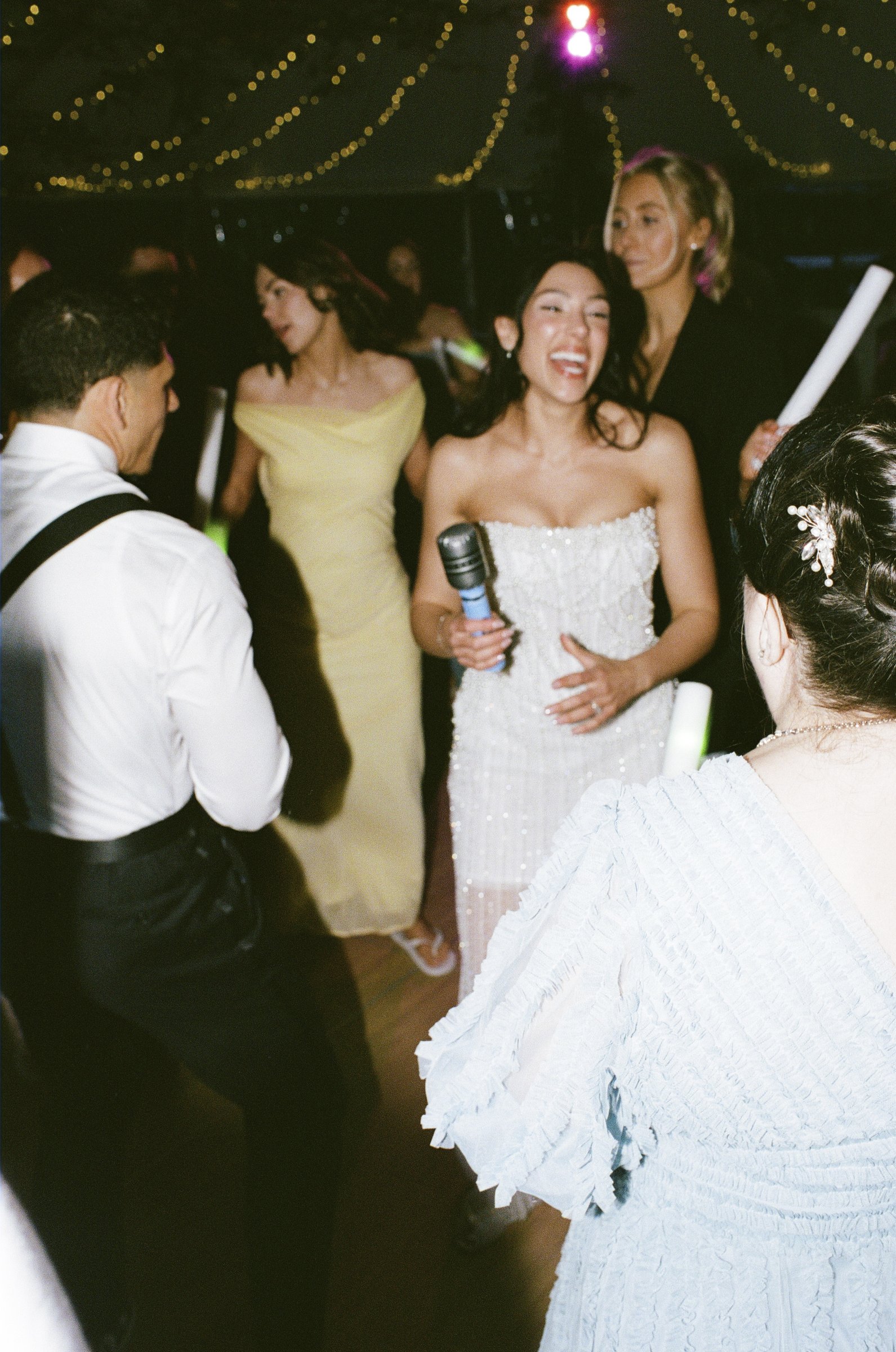 Bridesmaids on the dance floor