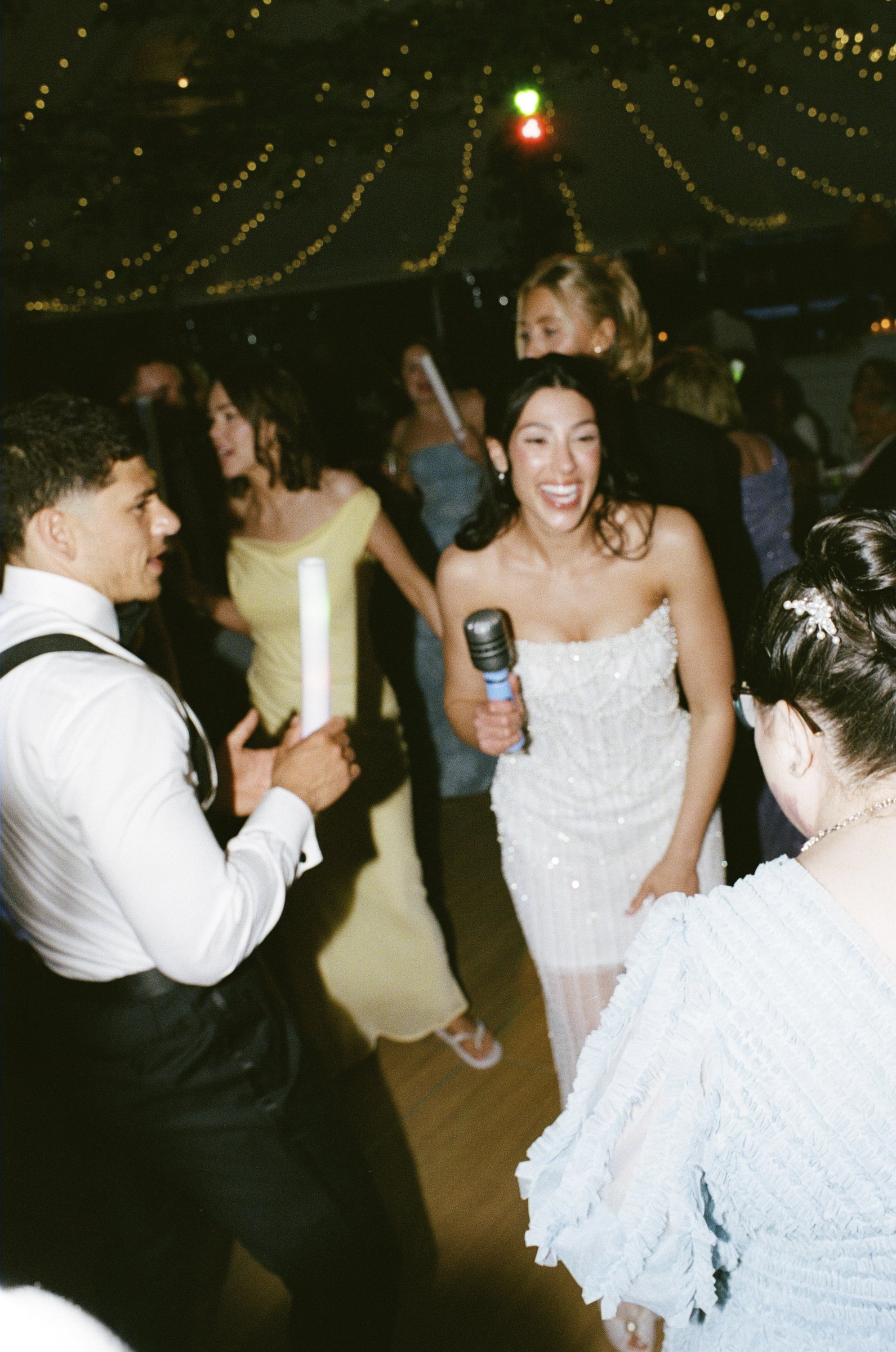 The dance floor under the tent