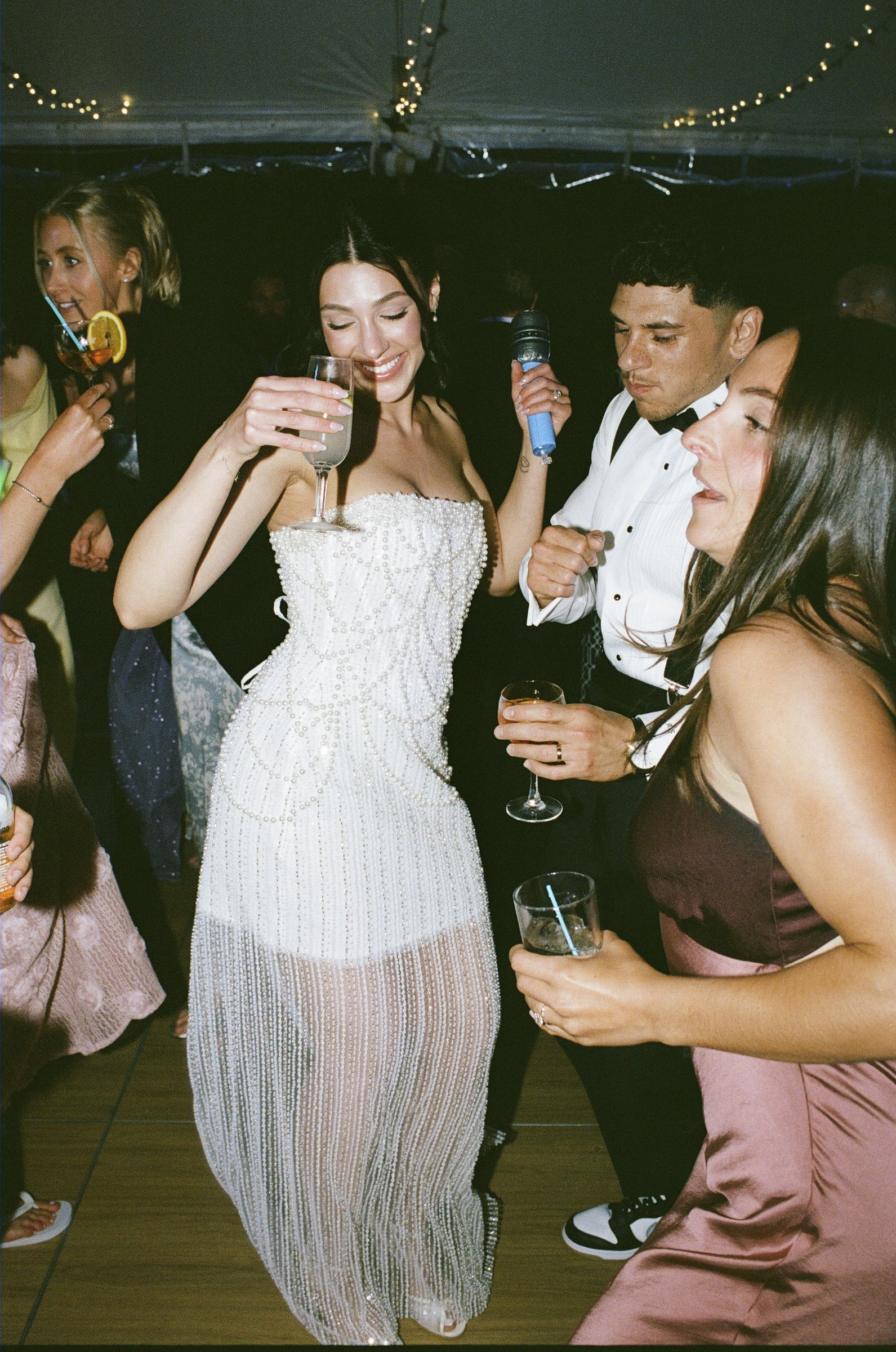Kayla dancing with her guests